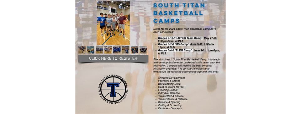 South Titan Basketball Camp